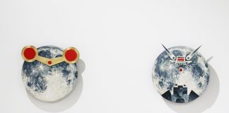 Radhinal Indra. Male Female. 35x33 cm, 32.5x33.8 cm, acrylic-on metal, 2016.